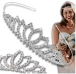 EdiBazzar Diadém hajpánt díszes cirkónia Köves Esküvői Ezüst Korona cirkóniákkal (ERWSGAG53)