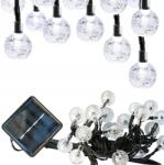 Lewer Szoláris Füzér Kertbe, Szoláris Lámpák 50 Led-es Izzóval Erkélyre, 7 méter (MAR-80)