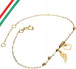 Lovrin Arany karkötő 585, golyós, szíves, szárnyas, láncon, 0, 99 g, 14 karátos (Jubiler Lovrin)