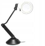 Yihua Nagyítós lámpa Yihua 728 Led 90mm 3-10D állítható fekete asztali szerviz