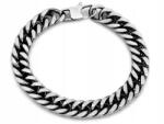Lovrin Divatos férfi karkötő acélból, 10.2mm vastag, 21 cm hosszú, nagyon vastag r21, ajándékba is (56748127)