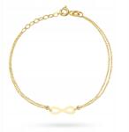 Lovrin Arany karkötő 585 végtelen jel súlya 0, 97g két lánccal (58716994)