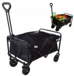 Allbe Kocsi, 90L kapacitás, 80kg teherbírás, 66, 5×49, 5×76cm, terep kerekekkel, fekete (A90TC72090)