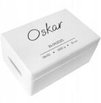 Creative Deco Gravírozott doboz születési emlék ajándék keresztelő évforduló születésnap 30x20 (JANCDSD130CUSTOMDOTSIMPLEFBM-W)