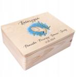 Creative Deco Gravírozott doboz elsőáldozásra, bérmálkozásra ajándékba, emlékbe, borítékoknak 40x30 (JANCDSD140BCUSTOMCOMUNIONPRAYFBM)