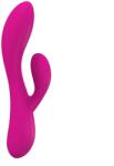 Mokko Toys Vibrator Happy Rabbit, 10 Moduri Vibratii, Silicon Lichid, USB, Fuchsia, 19.6 cm, Mokko Toys Vibrator