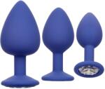 CalExotics Set 3 Dopuri Anale Cheeky Gems Silicon Albastru
