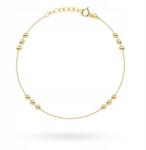 Lovrin Arany karkötő 585 14kt gyémántcsiszolású golyókkal, állítható láncon (Lovrin)