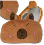  Iskolai tolltartó, tasak, plüss hódpatkány, nagy méretű, iskolába, gyerekeknek (Szkolny piórnik dziecięcy pluszowy Kapibara)