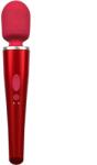 Caresse Vibrator Pro Wand Caresse, 5 Intensitati Vibratii, Silicon, USB, Rosu, 30 cm Vibrator