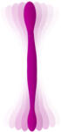 ToyJoy Vibrator Dublu Infinity, 3 Viteze Vibratii + 4 Moduri Pulsatie, Silicon, USB , Mov, 37 cm Vibrator
