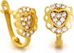 Lovrin Arany fülbevaló 585 szív végtelen cirkónia elegáns minta nőknek (Lovrin 53319)