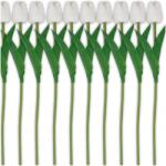  Szilikon tulipán csokor 10db művirág húsvéti dekoráció Élethű (Silikonowe kwiaty tulipany bukiet komplet)