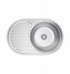 Melanstar Rozsdamentes Acél Mosogatótálca, 77×50cm, 1 medence, szatén felület, Melanstar (MEL7750S)