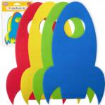  Kivágó és Színező Készlet Gyerekeknek Kreatív Művészeti Szett (piankowe rakiety do ozdabiania)