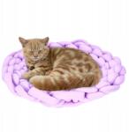  Macskabarlang, fekhely macskának, 40x40 cm, puha, kötött gyapjúból, antistressz, rózsaszín (b0cc2w9y3t)