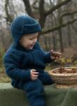 JOHA Căciulă dublată lână merinos fleece Joha - Dark Turquoise