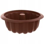 ORION kuglóf sütőforma, 26cm átmérő, szilikon, barna (40126)