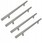 B&B 4 x Bútorfogantyú Reling 160 mm ezüstszínű Fém fogantyú fiókokhoz (Z4 U101 L160 BS)