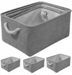 EVI Textil Tároló Szervező kosarak tárolók szett 3 db Szürke (evi_basket1_3in1_gray)