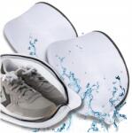 EdiBazzar Mosózsák cipőkhöz, védőháló, 2 db-os szett, cipzáras, fehér zsák (Pokrowiec do prania siatka ochronna na buty)