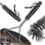  Erős grillrács tisztító kefe, hőálló, drótkefe rozsdamentes acélból (Szczotka grilla mocna druciana do rusztu)