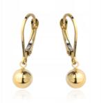 Lovrin Arany fülbevaló 585 14k angol kapcsos gömb 1.62g (58716801)