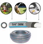 Allbe 3/4" 50 méteres, 4 rétegű, erősített, rugalmas kerti locsolócső (A781GH43450)