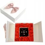  Donboly Ékszerdoboz Fehér Rózsákkal Hordozható Ajándék Ötlet (B0D1YKVBXY)