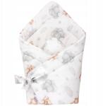 Jukki Babarózsaszín 80x80 cm-es pamut pólya takaró (5904506828982)