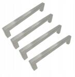 B&B 4 db Klasszikus bútorfogantyú 160 mm ezüst színű Fém fiókhúzó (Z4 U102 L160 BS)