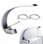 Ovális Magasított Mosdócsap Telepített Fürdőszobába, Loft Króm (YUIK3112200147611)