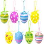  Aviski 24 db-os Húsvéti Tojás Dísz Szett Akasztós, Többszínű Hímestojások (B09L6WC42X)