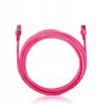 KELine Cat 6 patch kábel, S-ftp, Lsoh, 1, 5 m, magenta (PC-C6-S-015-VT)