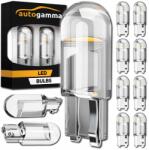 Auto Gamma W5W T10 Led izzók, erős fehér fényű, Sphere Cob 360, 8 darabos készlet