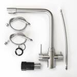 Odus Háromutas Rozsdamentes Acél 304 Konyhai Mosogató Csaptelep (OD-C9FILTRO)