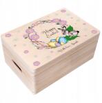 Creative Deco Húsvéti fadoboz gravírozással ajándék gyerekeknek édességek 30x20 (JANCDSD130CUSTOMBUNNYEGGBOXFBM)