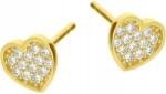 Lovrin Arany fülbevaló 585 Szív cirkónia kövekkel 0, 91g Dugós ajándékba (60828827)