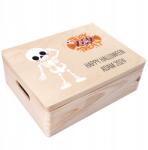 Creative Deco Fából készült doboz cukorka Halloween emlékek ajándék gyerekeknek 40x30 (JANCDSD140CUSTOMHLWNSKELETONFBM)