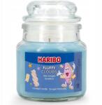 HARIBO Illatgyertya Fluffy Clouds - Habcukor illatú ajándékötlet Haribo 85 g (4262399024470)