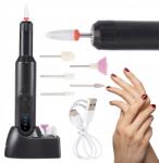 Lewer Körömmaró Gép Manikűr Pedikűr Professzionális Akkumulátoros Készlet (BEZ-FREZ-CZ)