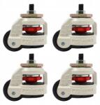  Mozgó asztali görgők, 4 db-os GD-60S nylon kerékkészlet, teherbírás 1000 kg (8050265941275)