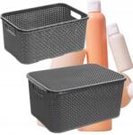 BranQ Szabadon Álló Szürke Szelepes Szemetes Kosár Személyzetővel Branq 7L (1722)