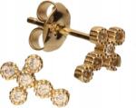 Lovrin Arany fülbevaló 585 kereszt cirkónia kövekkel, stekkeres, ajándékba, divatos (Jubiler Lovrin)