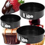 Brunbeste Szett 3 Db Kerek Sütőforma Tortához, Fekete, Minőségi, 24 26 28 CM (BB-1023)