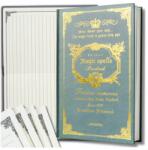  Zöld notesz tervező jegyzetfüzet vonalas díszített kemény borító A5 160 lapos (Zielony notes notatnik linia 160 kartek)