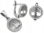 Lovrin 925-ös ezüst női ékszerszett szerencsefa fülbevalóval és medállal (Lovrin)