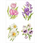 Coricamo Keresztszemes hímzés Hímző szett Tavaszi virágok (ZS 10825)