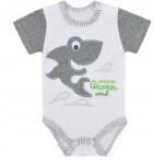 Koala Csecsemő body Shark szürke Koala Baby 74cm (3150sz/74)