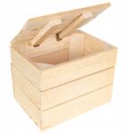 Creative Deco Természetes láda, fa tárolódoboz, szerszámosláda, 27x20x21, 5 cm (X001RZGQ7B)